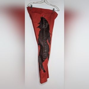 Haute Hippie Feather Print Pant